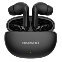 Auriculares Bluetooth Daewoo DW2004 con estuche de carga- Autonomía 5h- Negros