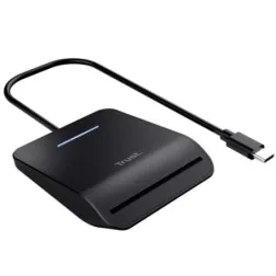 Lector de DNI Trust Primo 26061- USB Tipo-C- Negro