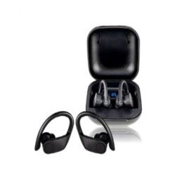 Auriculares Deportivos Bluetooth Daewoo TWS SPORT DW2012 con estuche de carga- Autonomía 3h- Negros