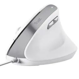 Ratón Vertical Trust Bayo II- Hasta 2400 DPI- Blanco