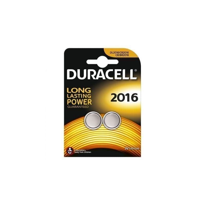 Pack de 2 Pilas de Botón Duracell DL2016B2- 3V