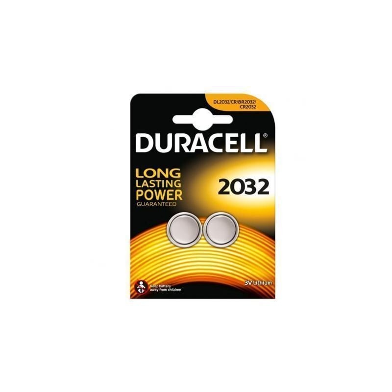 Pack de 2 Pilas de Botón Duracell DL2032- 3V