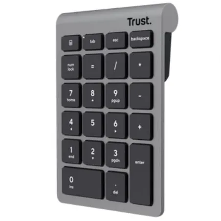 Teclado Numérico Inalámbrico Trust Xalas Wireless- Plata
