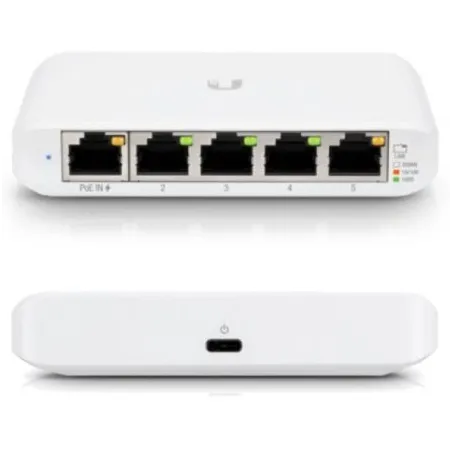 Switch Gestionado Ubiquiti USW-Flex Mini 5 Puertos- RJ45 10-100-1000 POE