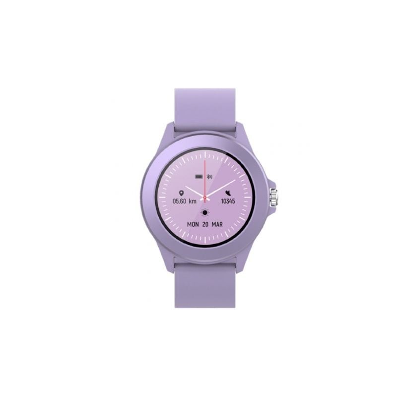 Smartwatch Forever Colorum CW-300- Notificaciones- Frecuencia Cardíaca- Purpura