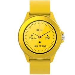 Smartwatch Forever Colorum CW-300- Notificaciones- Frecuencia Cardíaca- Amarillo