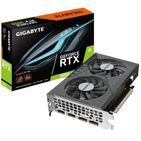 Tarjeta Gráfica Gigabyte GeForce RTX 3050 EAGLE OC- 6GB GDDR6
