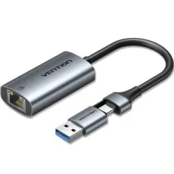 Adaptador USB-USB Tipo-C - RJ45 Vention CFQHB- 1000Mbps