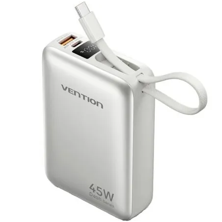 Powerbank 20000mAh Vention FHGN0- 45W- Beige- Incluye Cable USB Tipo-C