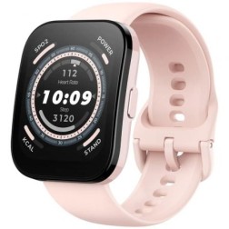 Smartwatch Huami Amazfit Bip 5- Notificaciones- Frecuencia Cardiaca- GPS- Rosa Pastel