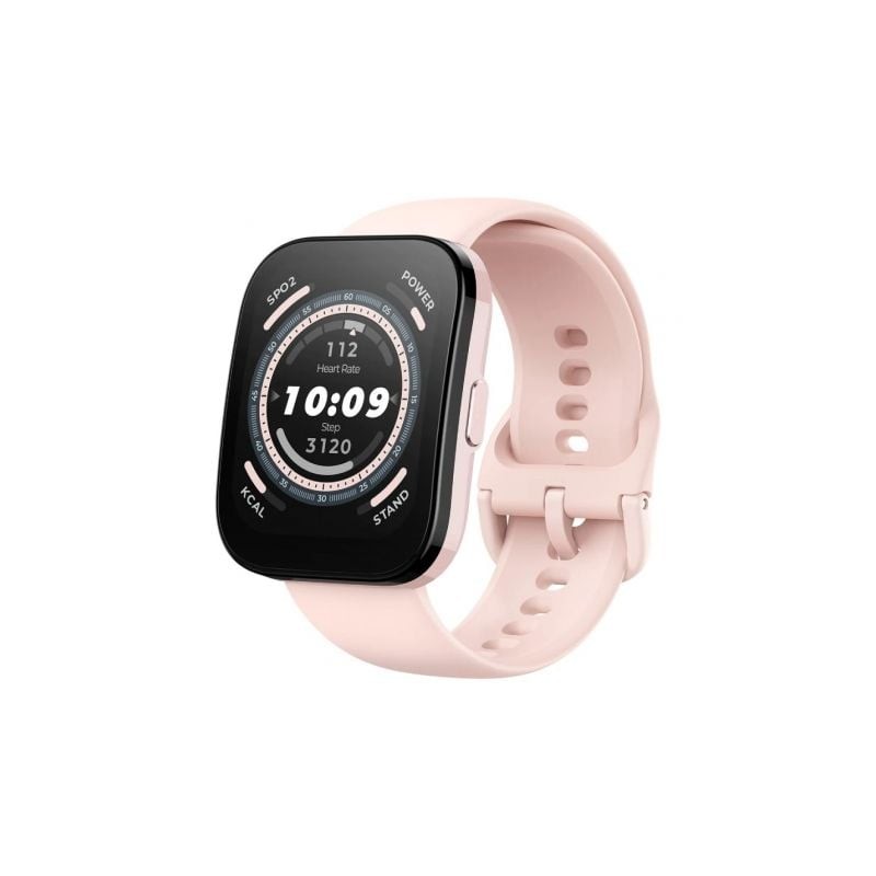 Smartwatch Huami Amazfit Bip 5- Notificaciones- Frecuencia Cardiaca- GPS- Rosa Pastel