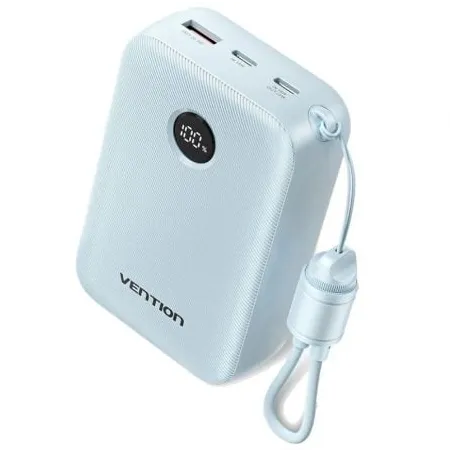 Powerbank 20000mAh Vention FKBL0-C- 22-5W- Azul- Incluye Cable USB Tipo-C