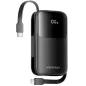 Powerbank 10000mAh Vention I11BA- 22-5W- Negra- Incluye Cable USB Tipo-C y Lightning