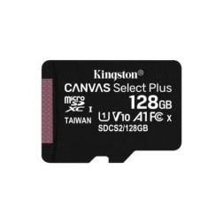 Tarjeta de Memoria Kingston CANVAS Select Plus 128GB microSD XC- Clase 10- 100MBs