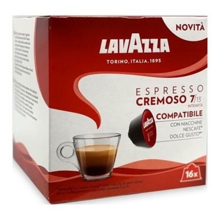 Cápsula Lavazza Espresso Cremoso para cafeteras Dolce Gusto- Caja de 16