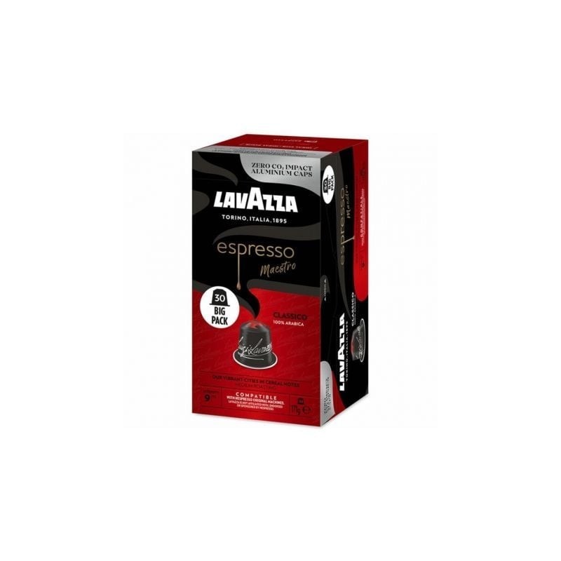 Cápsula Lavazza Espresso Maestro Clásico para cafeteras Nespresso- Caja de 30