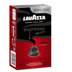 Cápsula Lavazza Espresso Maestro Clásico para cafeteras Nespresso- Caja de 10