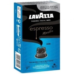 Cápsula Lavazza Espresso Maestro Dek Descafeinado para cafeteras Nespresso- Caja de 10