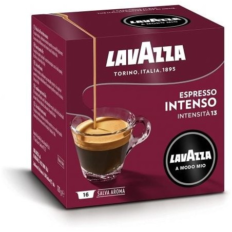 Cápsula Lavazza Intensamente para cafeteras A Modo Mio- Caja de 16