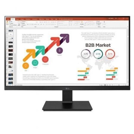Monitor Profesional LG 24BL650C-B 23-8"- Full HD- Multimedia- Regulable en altura- Negro