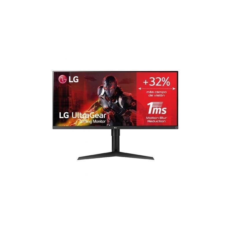 Monitor Gaming Ultrapanorámico LG 34WP65G-B 34"- WFHD- 1ms- 75Hz- IPS- Negro