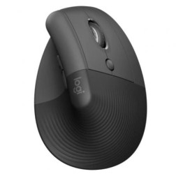 Ratón Ergonómico Inalámbrico por Bluetooth- 2-4GHz Logitech Lift Vertical Ergonomic Mouse- Hasta 4000 DPI- Grafito