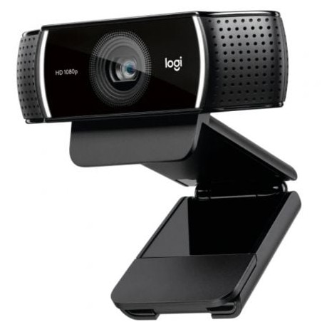 Webcam Logitech C922 Pro Stream- Enfoque Automático- 1080P Full HD
