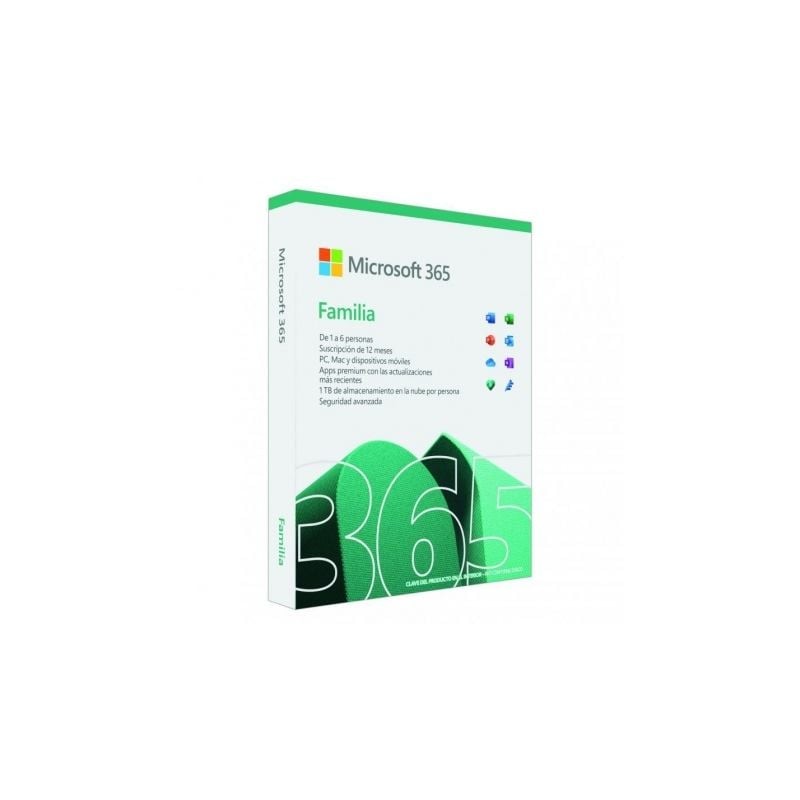 Microsoft Office 365 Familia- 6 Usuario- 1 Año- 5 Dispositivos