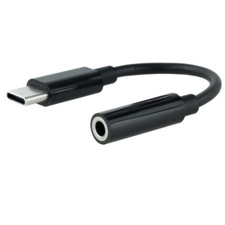 Conversor USB Tipo-C Nanocable 10-24-1205- USB Tipo-C Macho - Jack 3-5 Hembra