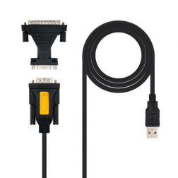CABLE USB(A) 2-0 A RS232(DB9) NANOCABLE 1-8M NEGRO
