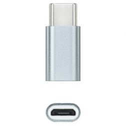 Adaptador Nanocable 10-02-0011- USB Tipo-C Macho - MicroUSB Hembra