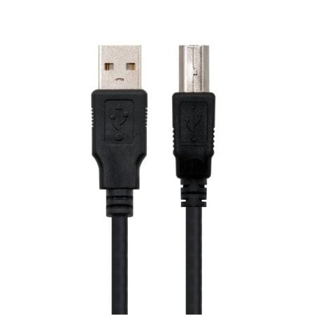 Cable USB 2-0 Impresora Nanocable 10-01-0102- USB Tipo-B Macho - USB Macho- 1m- Negro