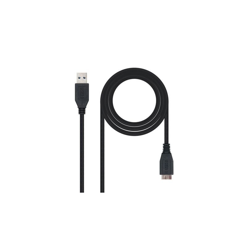 CABLE USB(A) 3-0 A MICRO USB(B) 3-0 NANOCABLE 1M NEGRO