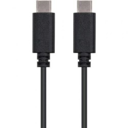 Cable USB 2-0 Tipo-C Nanocable 10-01-2301- USB Tipo-C Macho - USB Tipo-C Macho- 1m- Negro