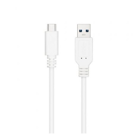 Cable USB 3-1 Nanocable 10-01-4001-L150-W- USB Tipo-C Macho - USB Macho- 1-5m- Blanco