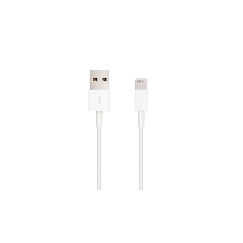 Cable USB 2-0 Lightning Nanocable 10-110-0401- USB Macho - Lightning Macho- 1m- Blanco