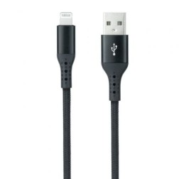 Cable USB 2-0 Lightning Nanocable 10-10-0401-COBK- USB Macho - Lightning Macho- 1m- Negro