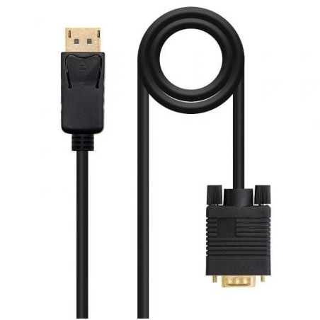 Cable Conversor Nanocable 10-15-4402- DisplayPort Macho - VGA Macho- 2m- Negro