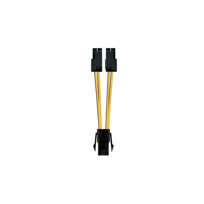 Cable de Alimentación Microprocesador Nanocable 10-19-1401- Molex -4+4 PIN Macho - Molex 4 PIN Hembra- 15cm