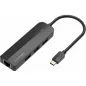 Hub USB Tipo-C Vention TGOBB- 3xUSB- 1xRJ45- 1x Micro B PD