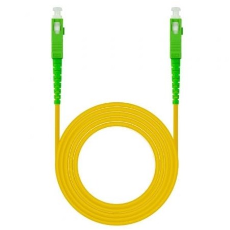 Cable de Fibra Óptica G657A2 Nanocable 10-20-0015- LSZH- 15m- Amarillo