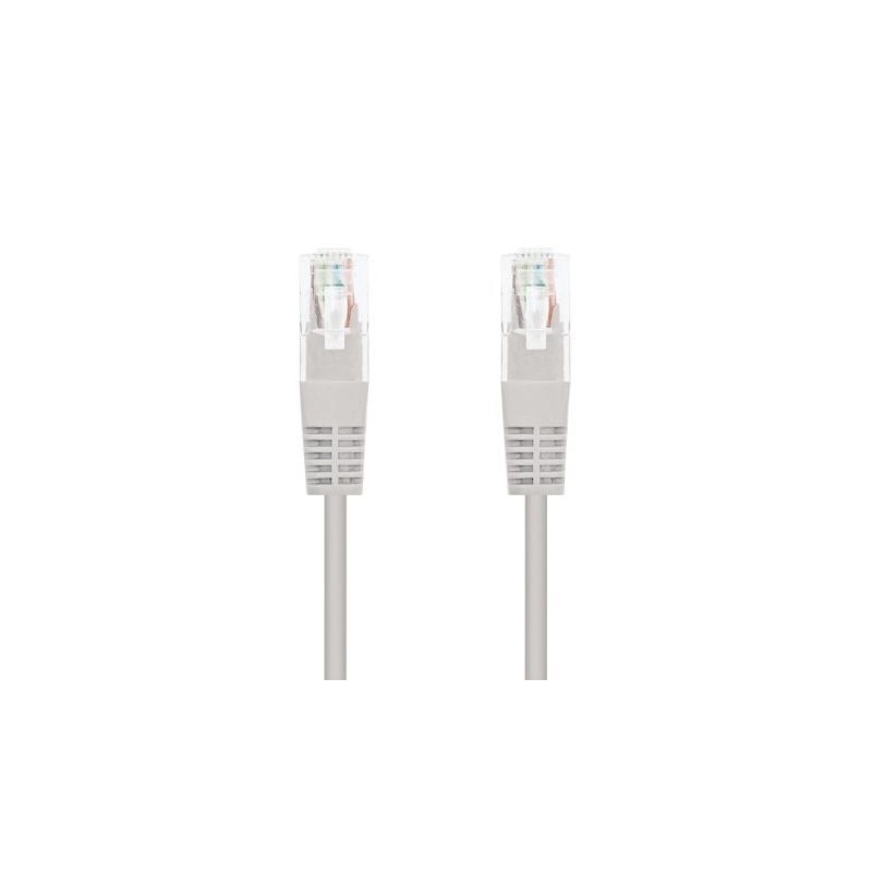 Cable de Red RJ45 UTP Nanocable 10-20-0100-L25 Cat-5e- 25cm- Gris