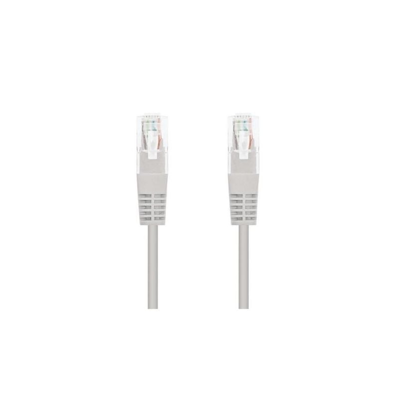 Cable de Red RJ45 UTP Nanocable 10-20-0100-L30 Cat-5e- 30cm- Gris