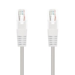Cable de Red RJ45 UTP Nanocable 10-20-0101-W Cat-5e- 1m- Blanco