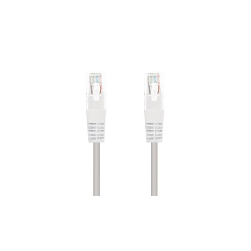 CABLE RED UTP CAT5E RJ45 NANOCABLE 1M BLANCO