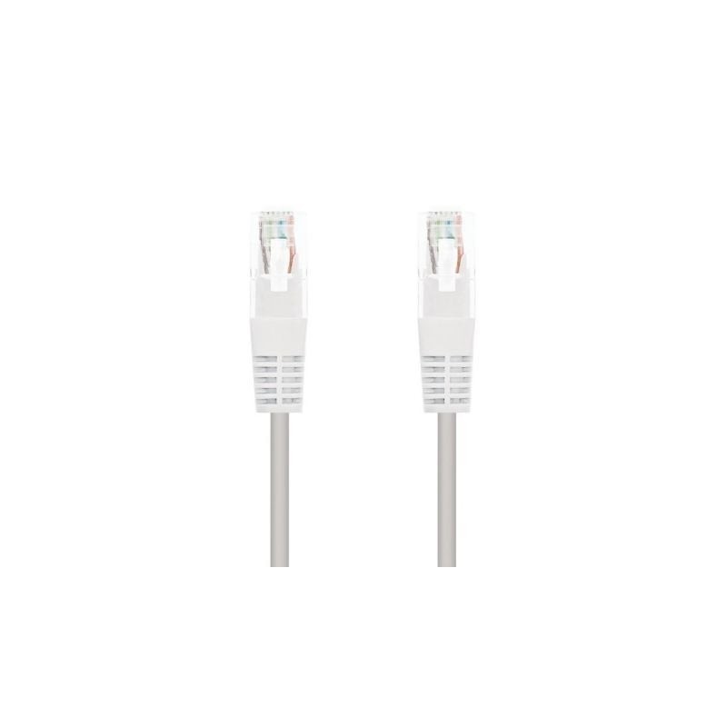 Cable de Red RJ45 UTP Nanocable 10-20-0105-W Cat-5e- 5m- Blanco