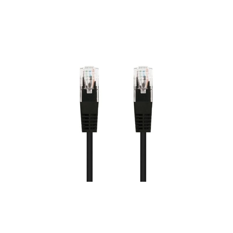 Cable de Red RJ45 UTP Nanocable 10-20-0400-BK Cat-6- 50cm- Negro
