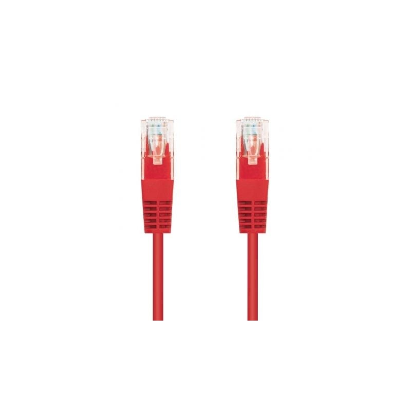 Cable de Red RJ45 UTP Nanocable 10-20-0400-L25-R Cat-6- 25cm- Rojo