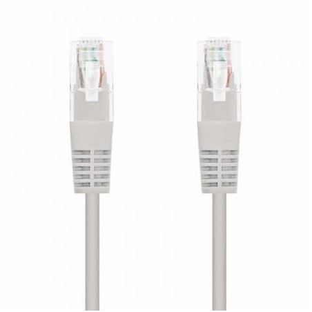 Cable de Red RJ45 UTP Nanocable 10-20-0400-L30 Cat-6- 30cm- Gris
