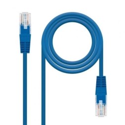 Cable de Red RJ45 UTP Nanocable 10-20-0400-L30 Cat-6- 30cm- Azul